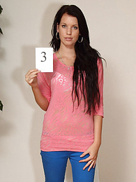 AlphaTeenies presents: Intriguing teen Angela A gets naked in a casting and shows her hot ass and pussy
